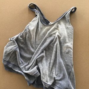 FREE PEOPLE DARK BLUE FADED TANK